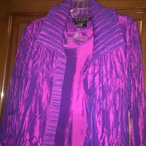 3 Piece Purple skirt set suit